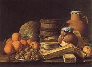 MELeNDEZ, Luis Still life with Oranges and Walnuts Sweden oil painting artist